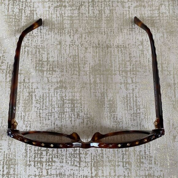 Escada SESB13S Tortoise Cat Eye Sunglasses w/ Rhinestones. NWOT main image 11